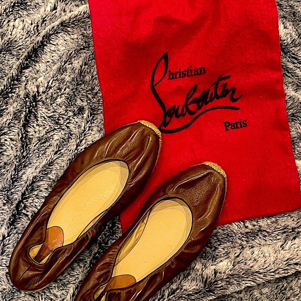 Genuine Christian Louboutin espadrille flats